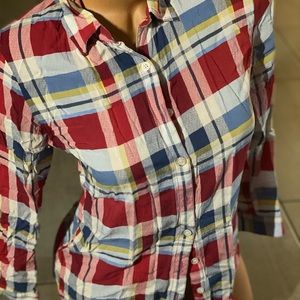 Long sleeve button down flannel